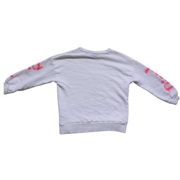 Diesel Girls Sweatshirt SZ 5 White & Pink - Picture 5 of 9